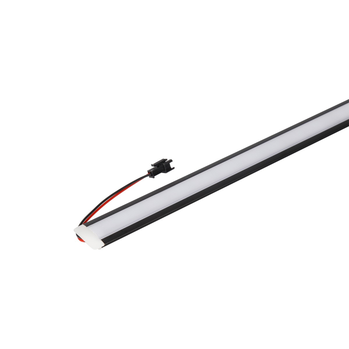 嵌入式衣柜展示柜开云电子氧化黑色酒柜层板嵌入式LED灯条