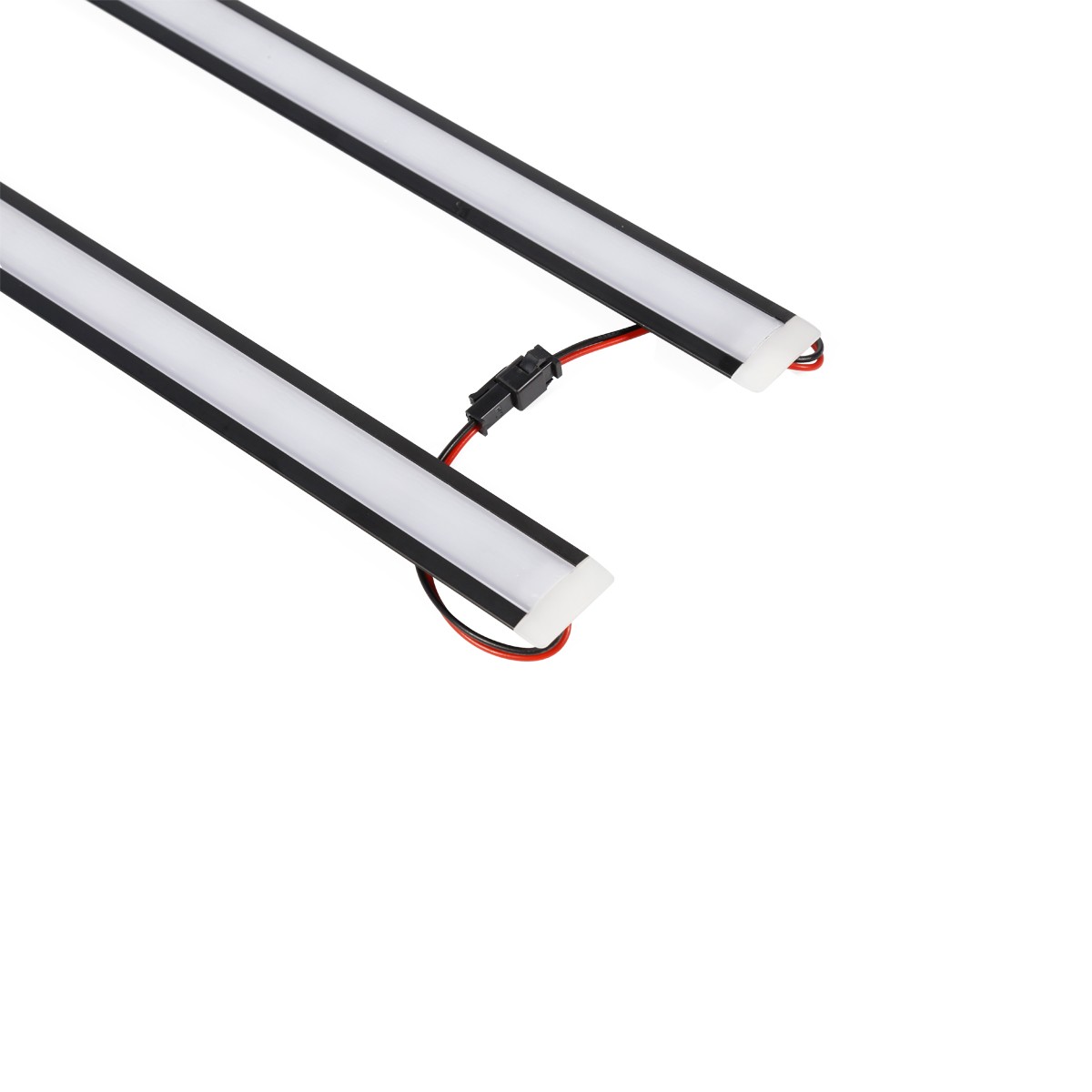 嵌入式衣柜展示柜开云电子氧化黑色酒柜层板嵌入式LED灯条